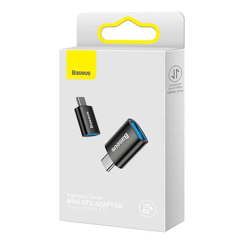 Адаптер Baseus USB-C to USB-A 3.1 з підтримкою OTG (779289) 4 Адаптер Baseus USB-C to USB-A 3.1 з підтримкою OTG (779289) 4