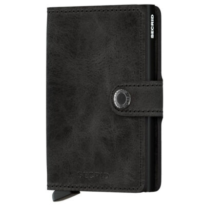 Кардхолдер Secrid Miniwallet Vintage Black – компактний гаманець із захистом RFID