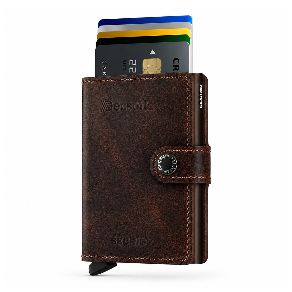 Кардхолдер Secrid Miniwallet Vintage Chocolate – компактний гаманець із захистом RFID 2 Кардхолдер Secrid Miniwallet Vintage Chocolate – компактний гаманець із захистом RFID 2