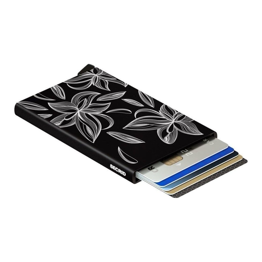 Алюмінієвий кардхолдер Secrid Cardprotector Laser Magnolia Black із захистом RFID 3 Алюмінієвий кардхолдер Secrid Cardprotector Laser Magnolia Black із захистом RFID 3
