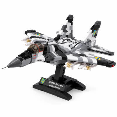 Конструктор Lego Brickmania Ghost of Kyiv MiG-29 MU1 V.2, 1202 деталі, 1 мініфігурка – Open Box (BKM8083) 2