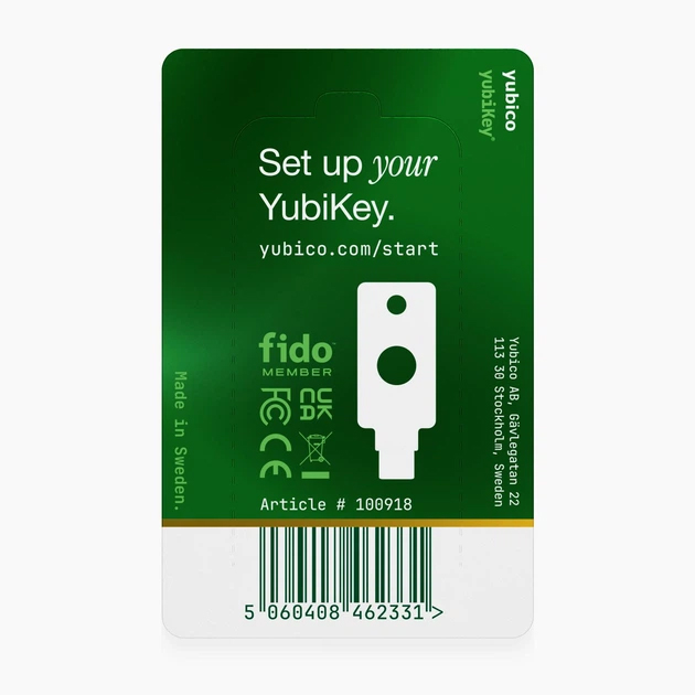 Апаратний ключ Yubico Yubikey 5C NFC USB Type-C Прошивка 5.8.0 (683070580) 9 Апаратний ключ Yubico Yubikey 5C NFC USB Type-C Прошивка 5.8.0 (683070580) 9