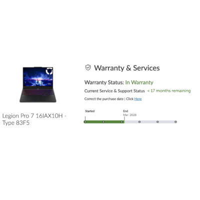 Ноутбук Lenovo Legion Pro 7 16IAX10H 16″ OLED 240Hz Ultra 9-275HX 64GB RAM 1TB SSD GeForce RTX5090 DLSS 4 Windows 11 Home Чорний 2